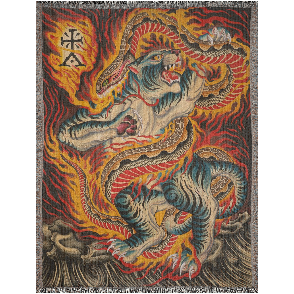 Clemens Hahn's Great Blanket showcasing bold tattoo-inspired design.