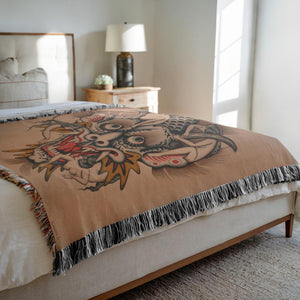 Jon Garber's Devilish Blanket showcasing bold tattoo-inspired design.