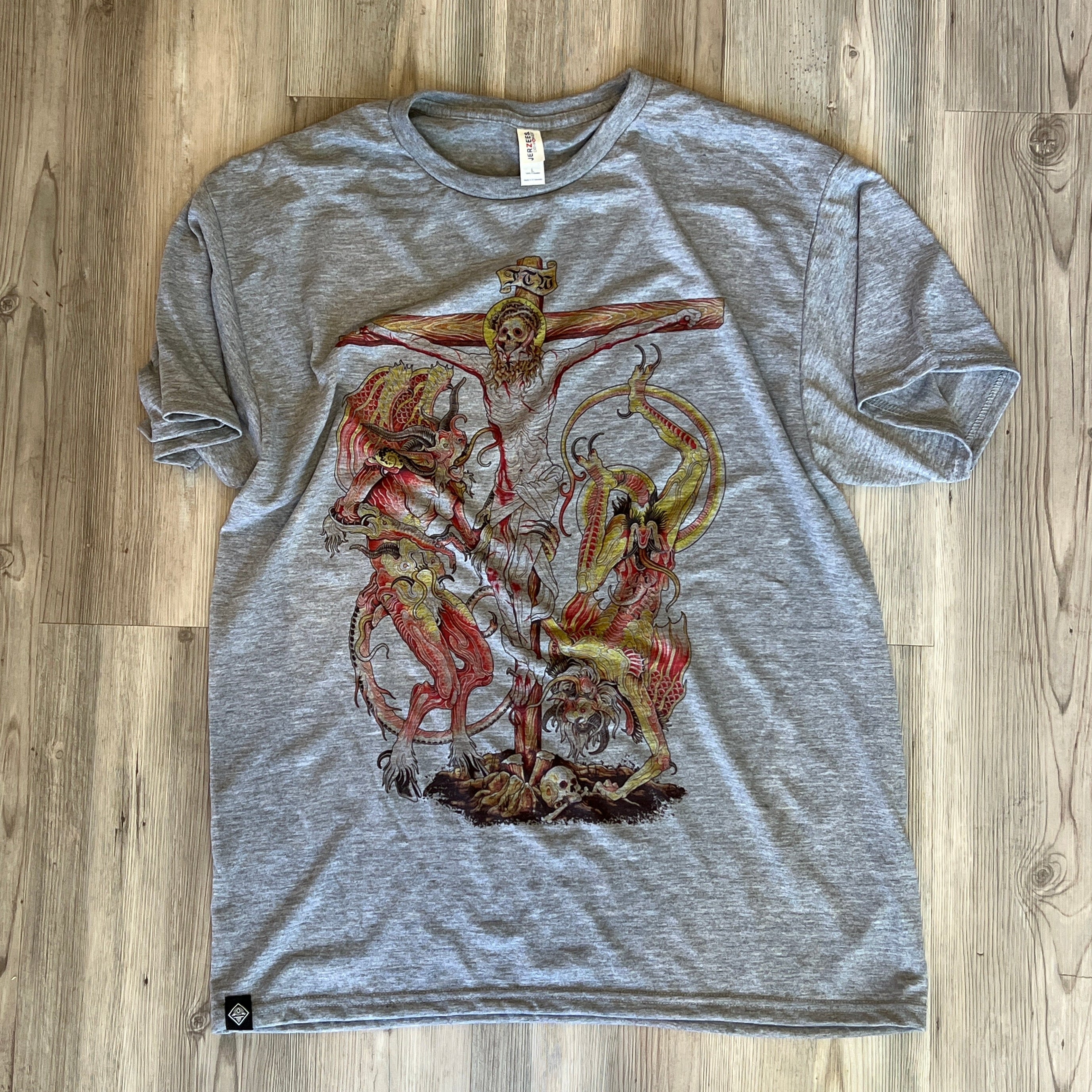 Derek Noble - Crucifix Shirt Press Proof