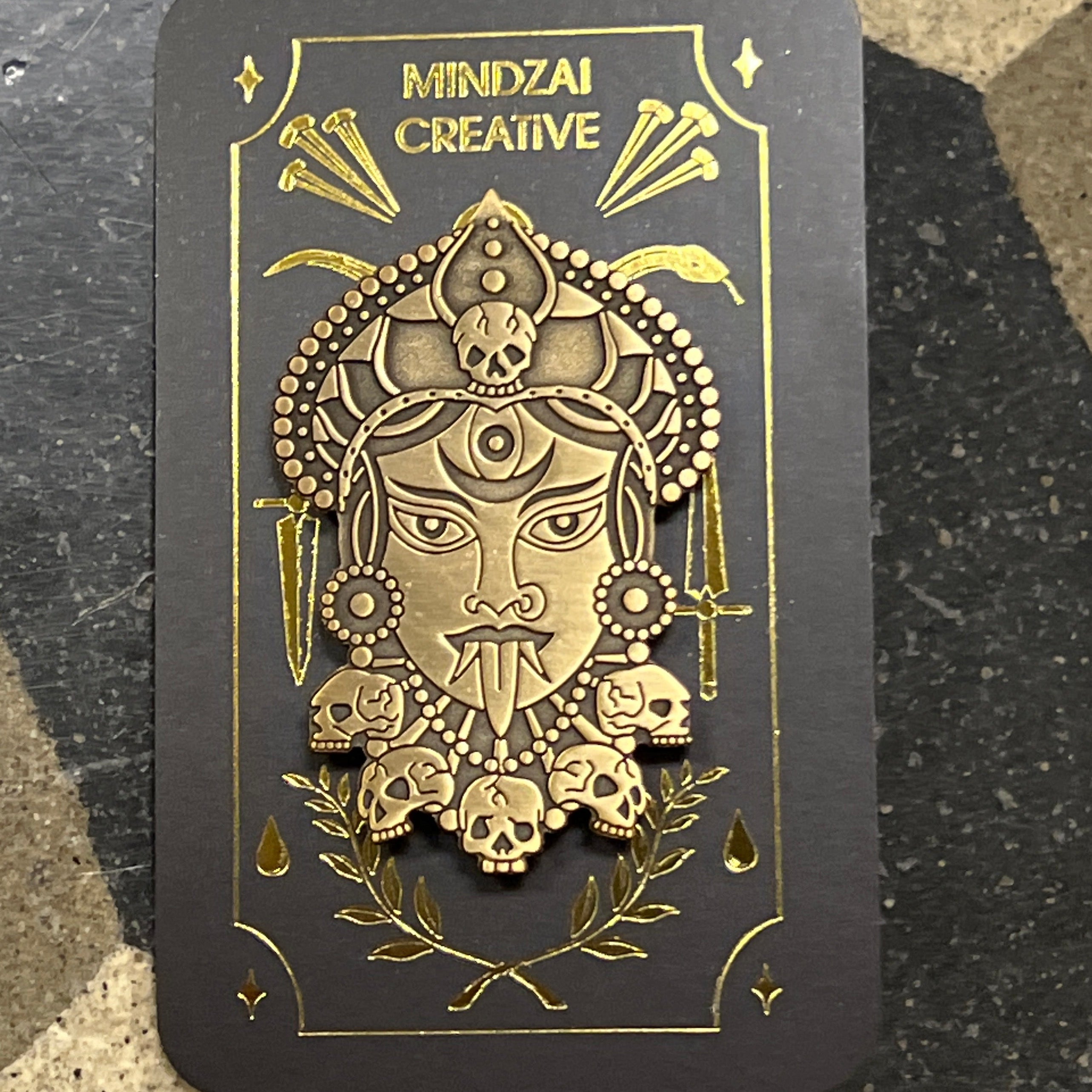 Kali Pin – Mindzai Creative Limited Edition Enamel Pin – Mindzai Apparel