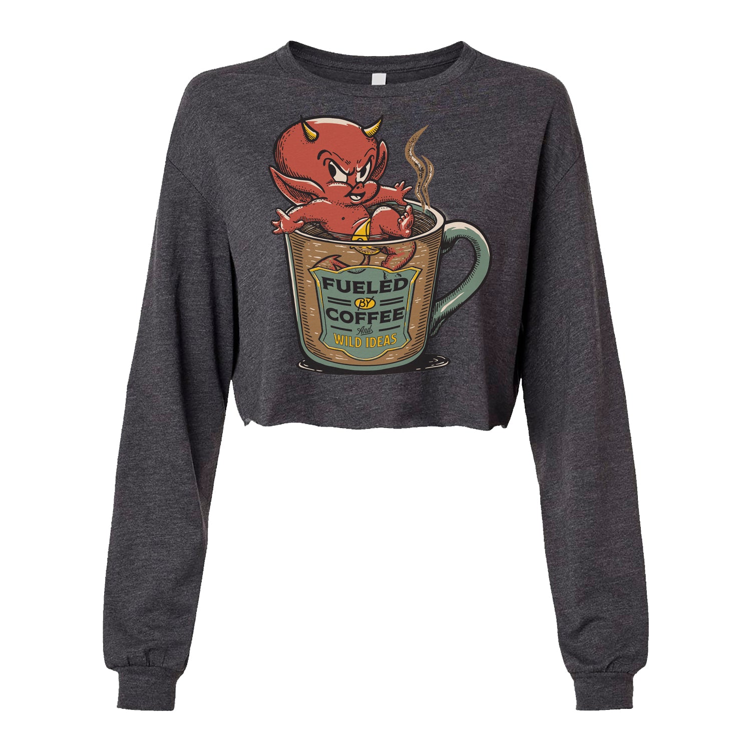 Hot Coffee L/S Crop