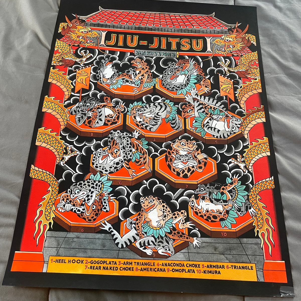 🗨️ Lollo - Jiu-Jitsu Frogs Press Proof