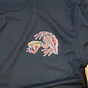 Side view of Burn Them All T-Shirt highlighting the soft, vintage feel of the fabric.