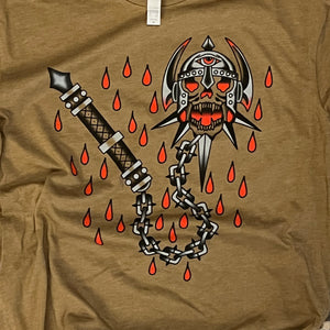 Hate Kills T-Shirt displayed on a mannequin – bold tattoo-inspired graphic tee.