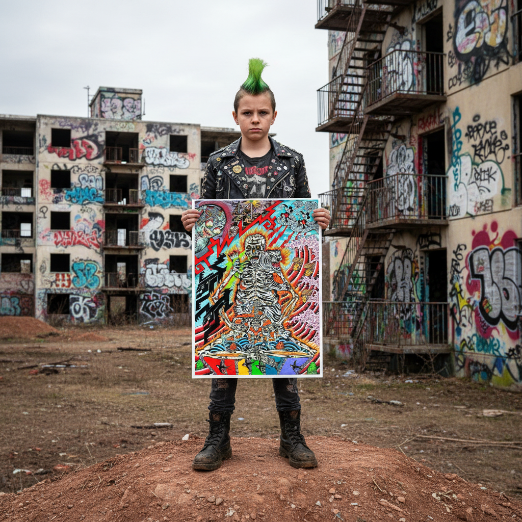 Detail of 340 gsm Epson Cold Press paper used in Death Wave print.