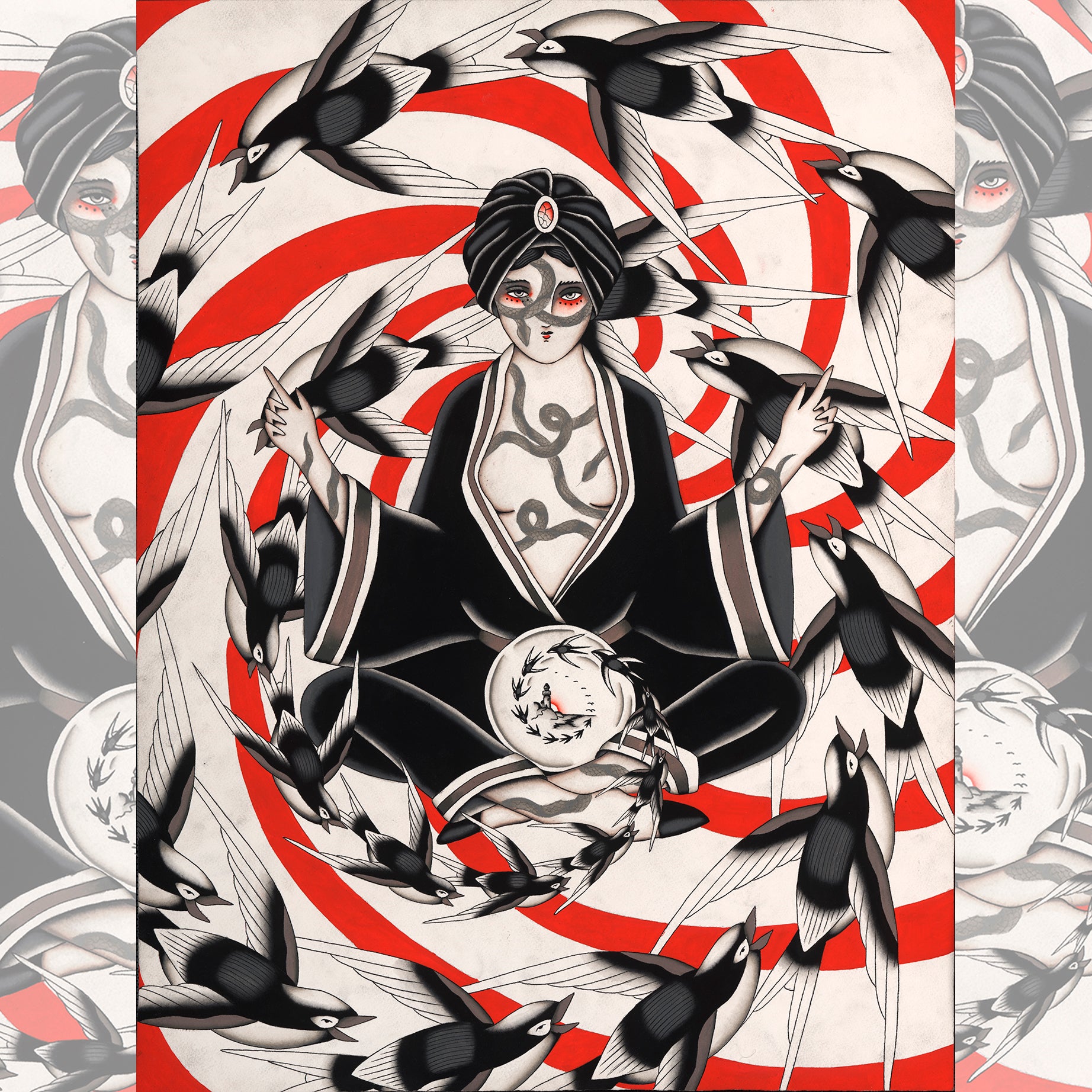 William Joseph The Dizziness of Freedom – 18" x 24" giclée print on 340gsm Epson Cold Press paper.