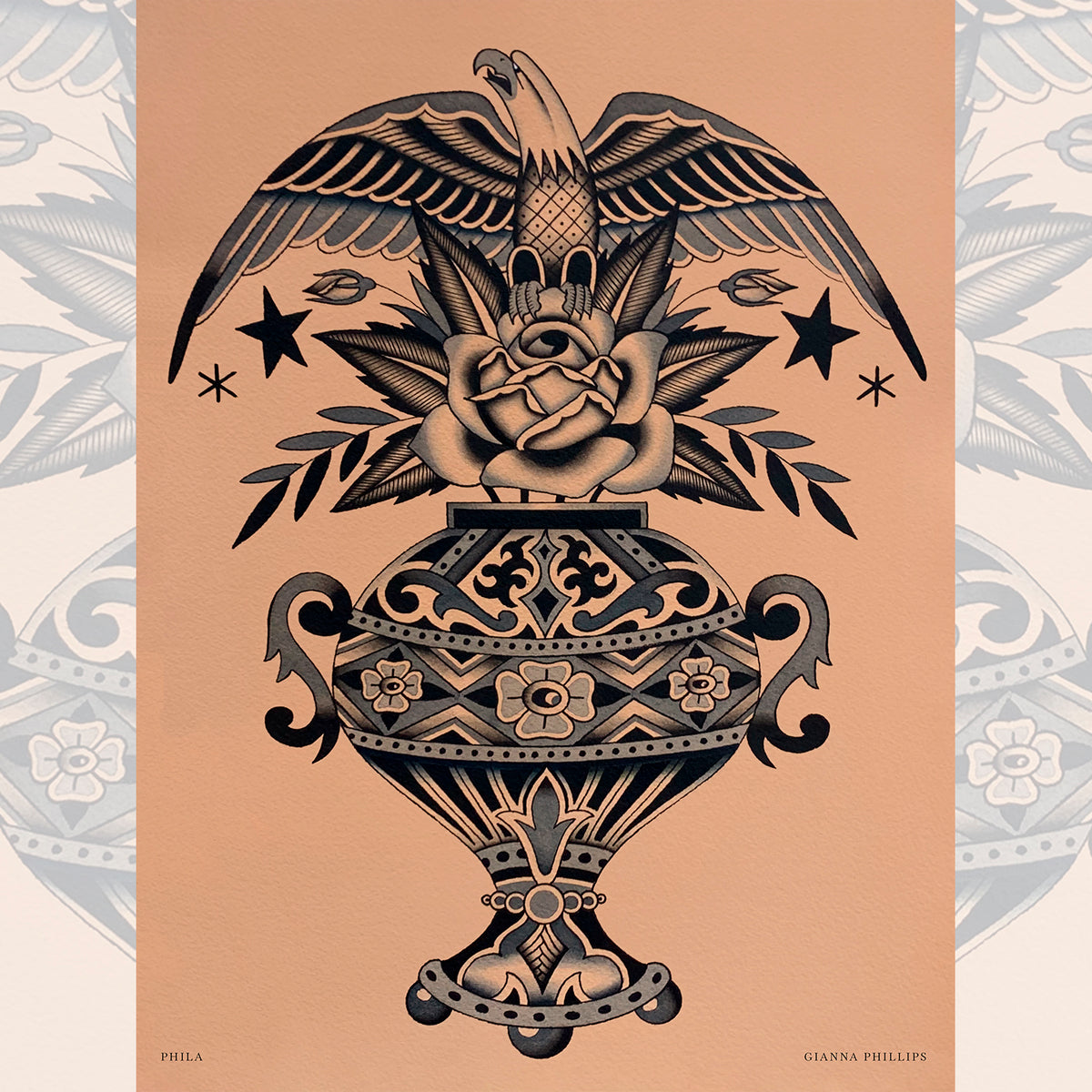Gianna Phillips – Eagle Vase