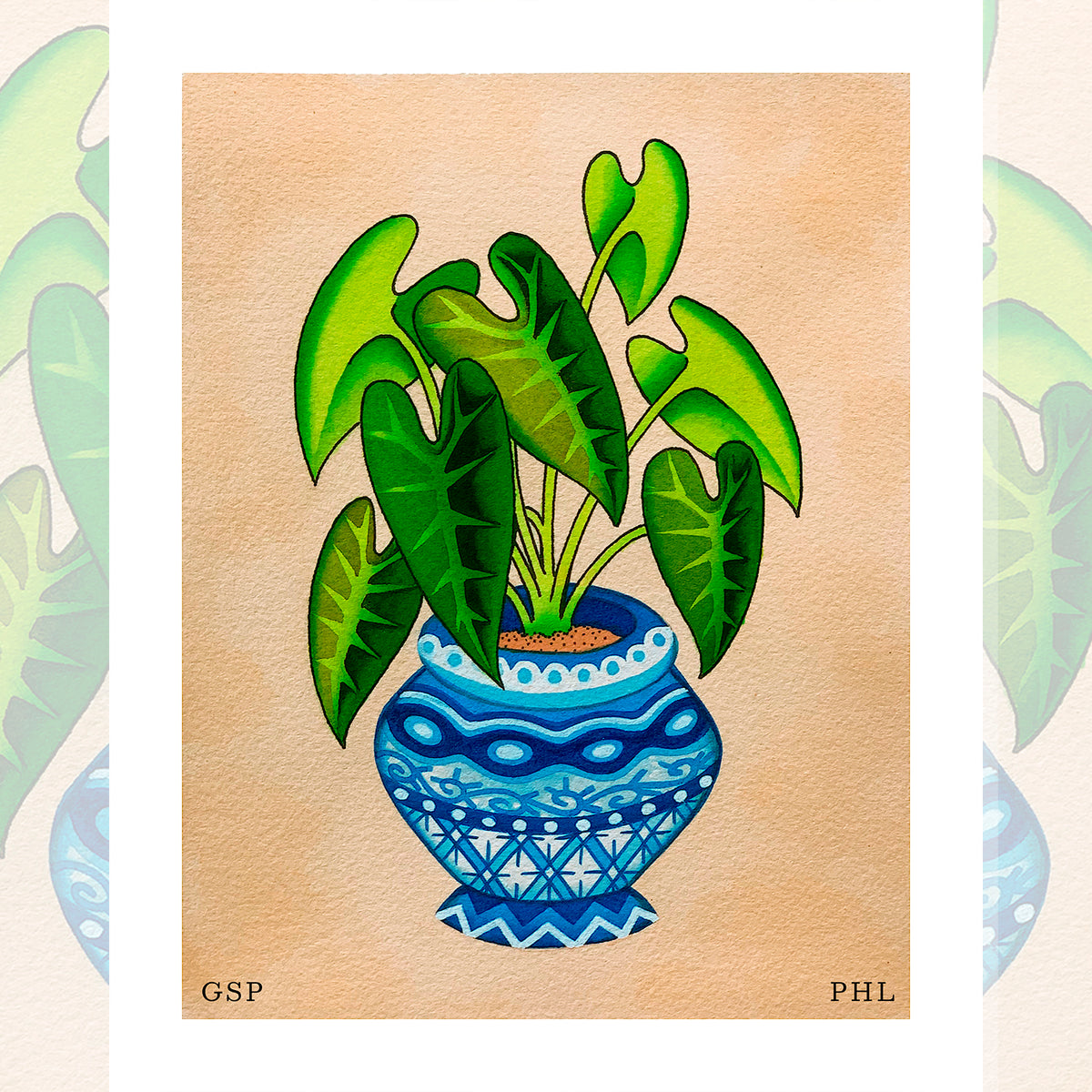 Gianna Phillips – Green Alocasia