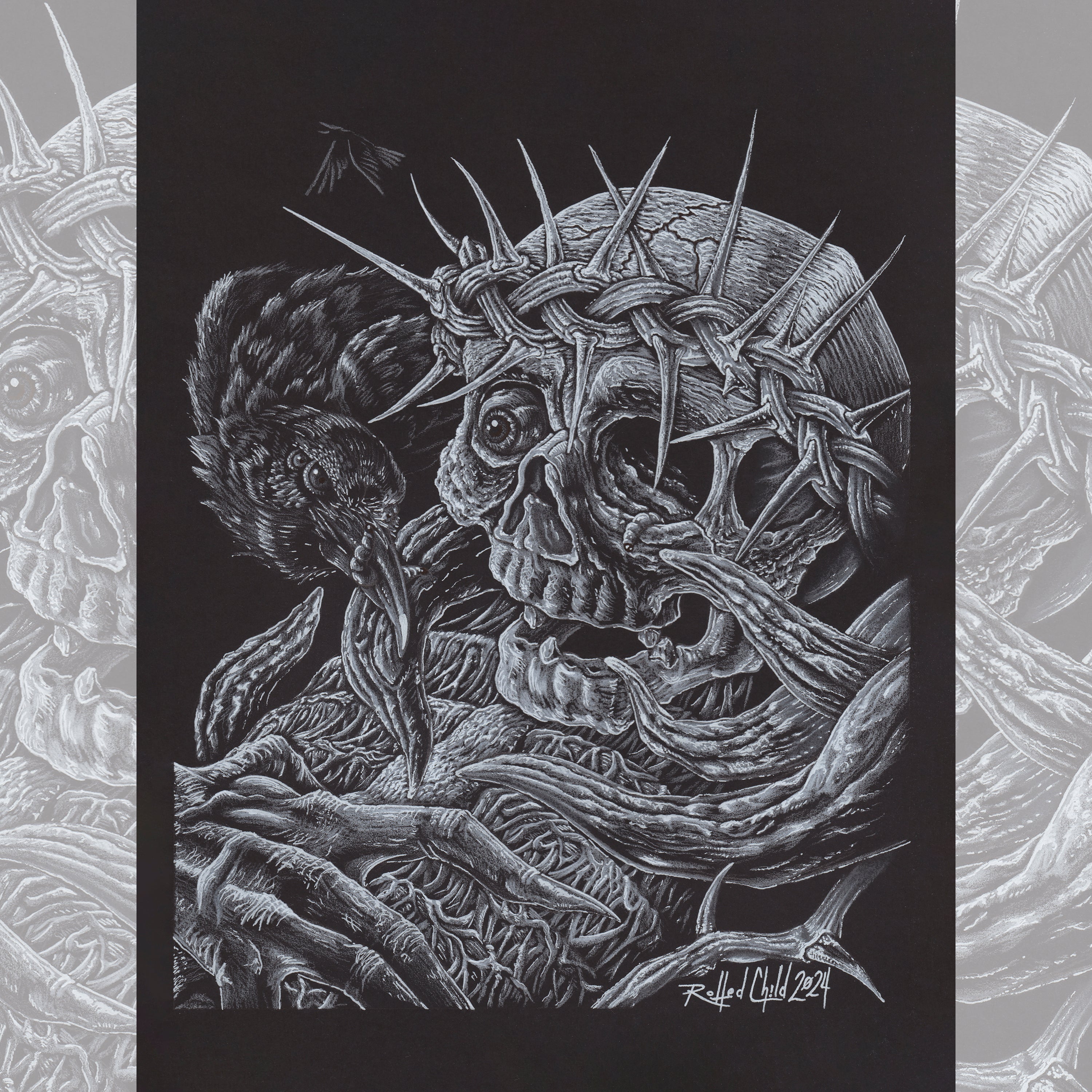 Rotted Child Art Print – 12" x 16" giclée on 300gsm Epson Cold Press paper.