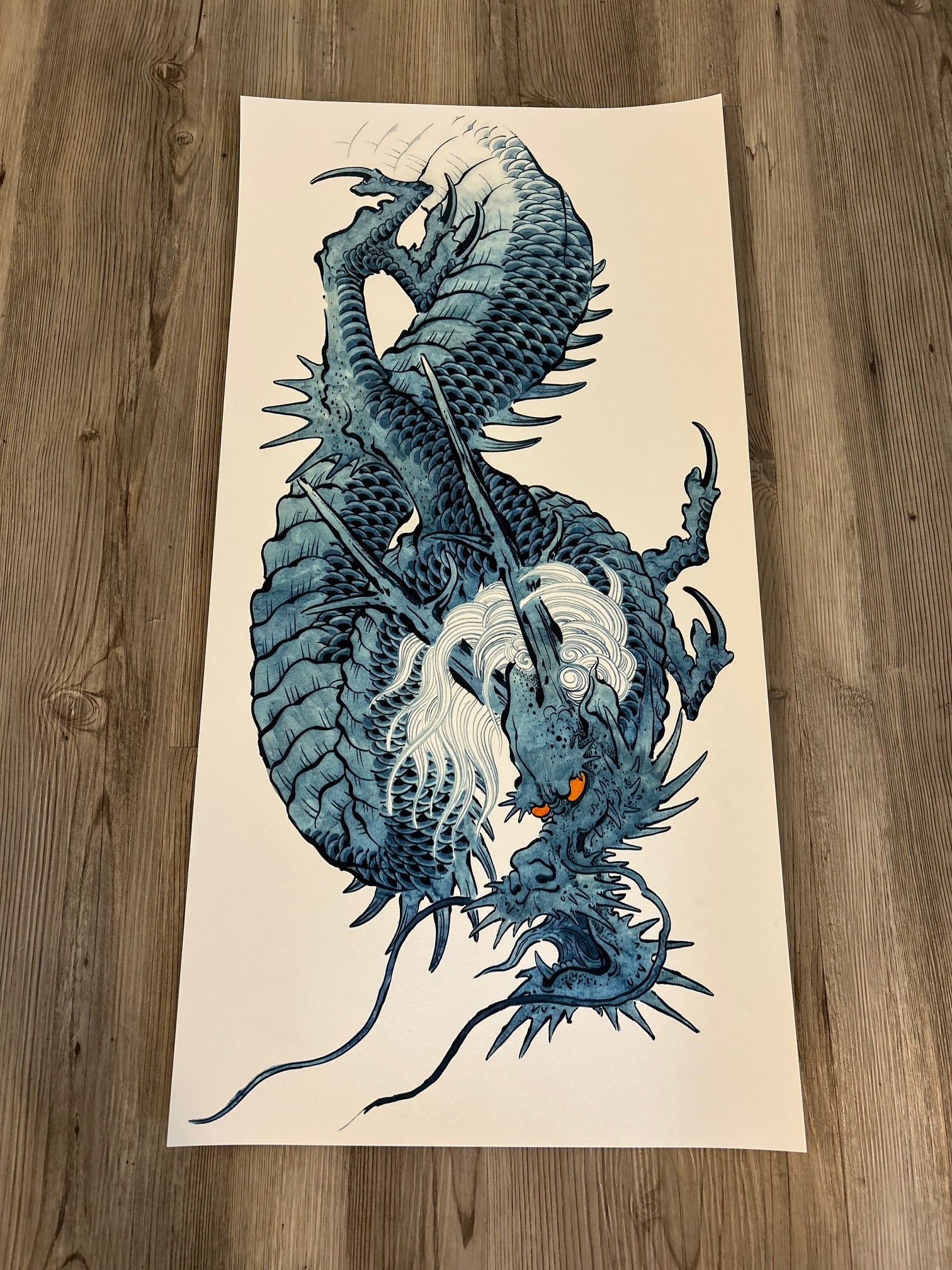 Bill Canales - Blue Dragon 01 - PRESS PROOF