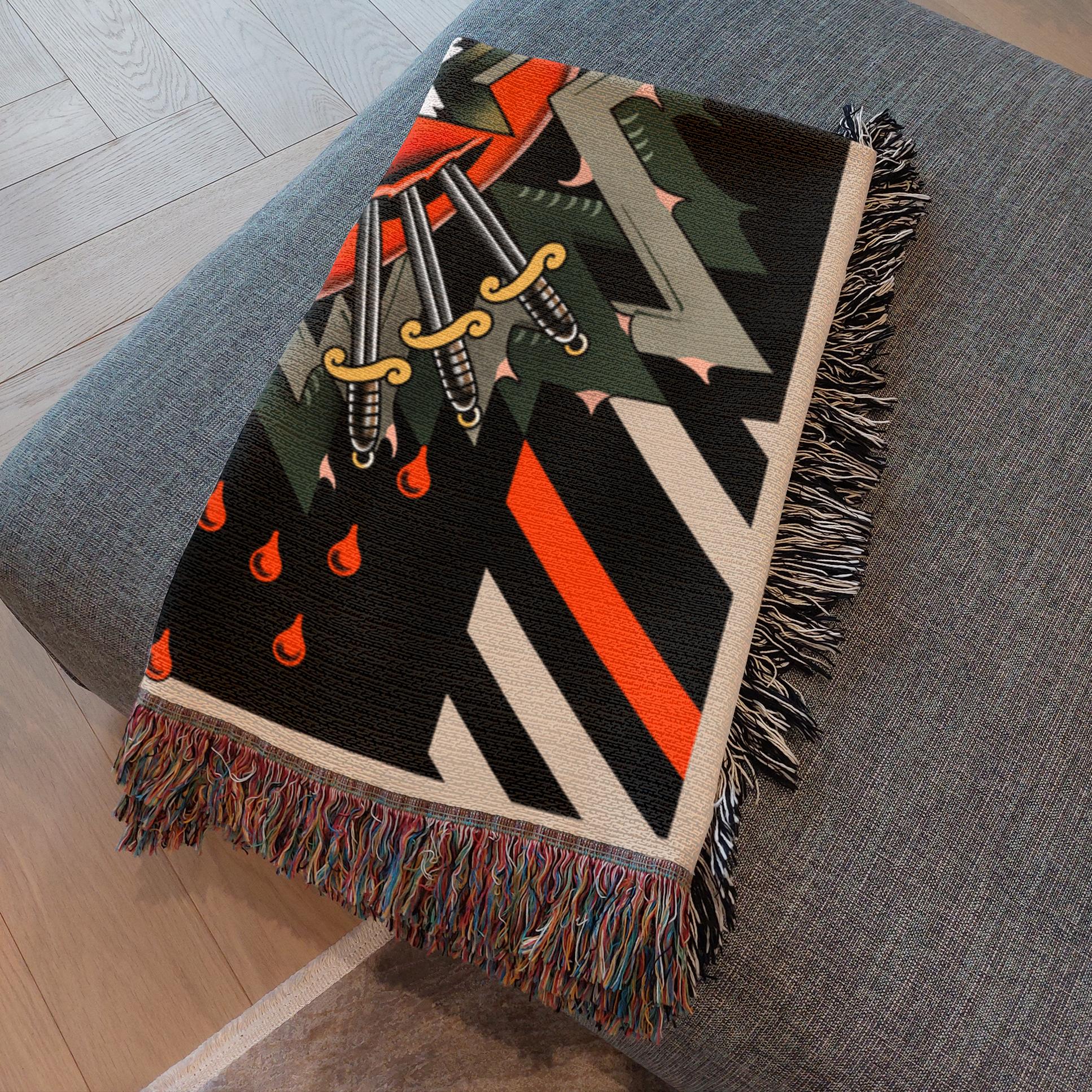 Art woven blanket design
