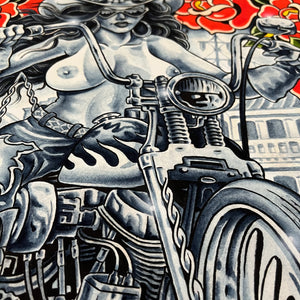 Detail of 340 gsm Epson Cold Press paper used for FTW print’s high-quality finish.