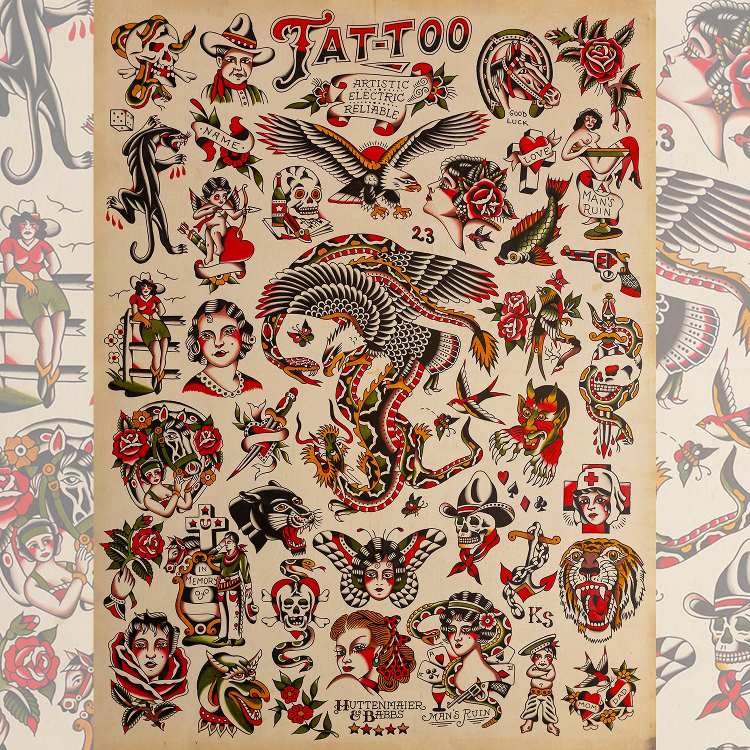 traditional tattoo flash