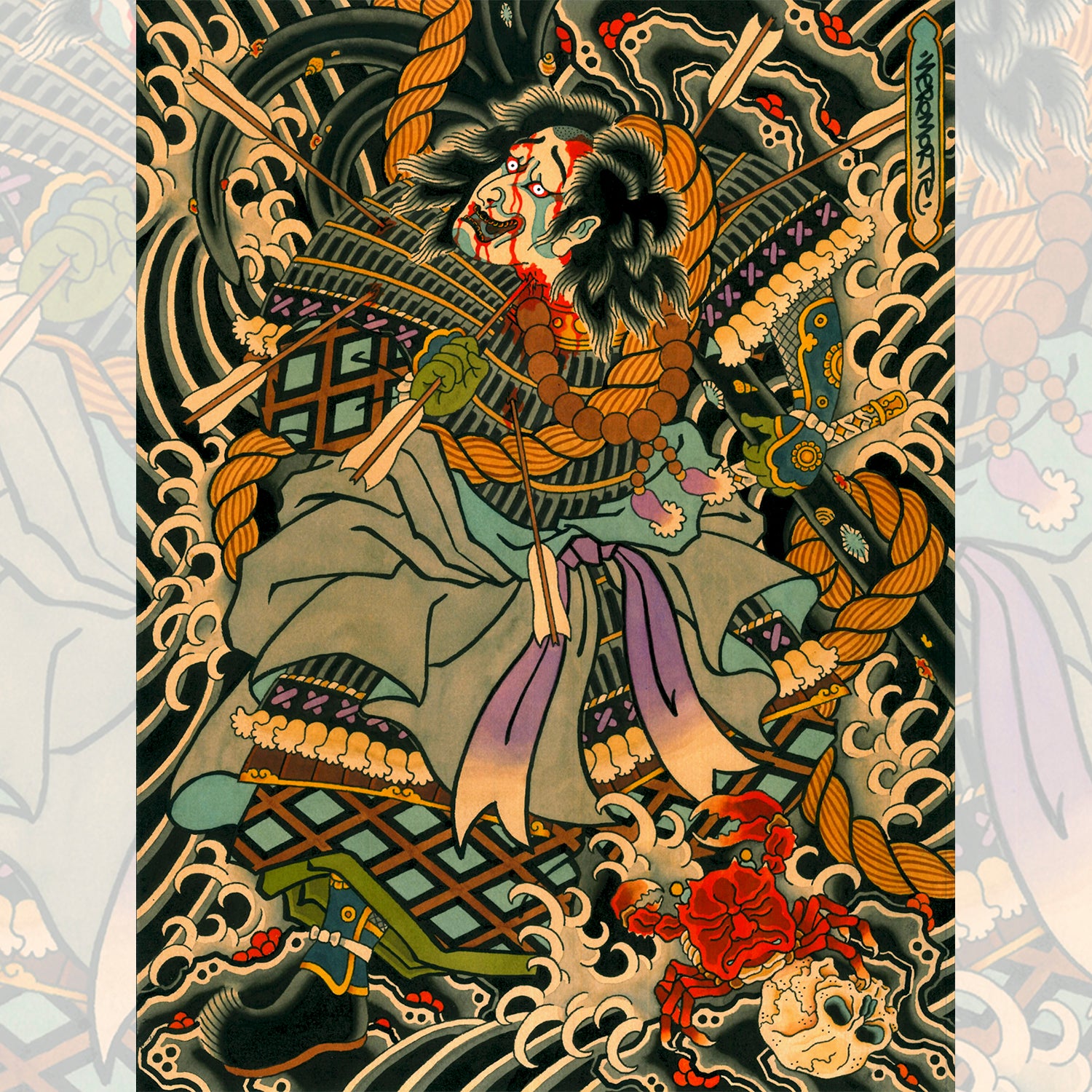 アート・デザイン・音楽 Bahia Tatuagens - Arlete Soares jf00 TAIRA NO TOMOMORI Tattoo Art Print | Mattia Neromorte – Mindzai