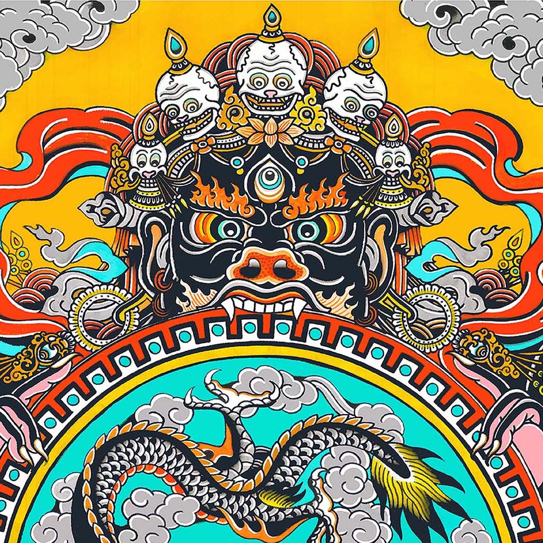 Japanese dragon art