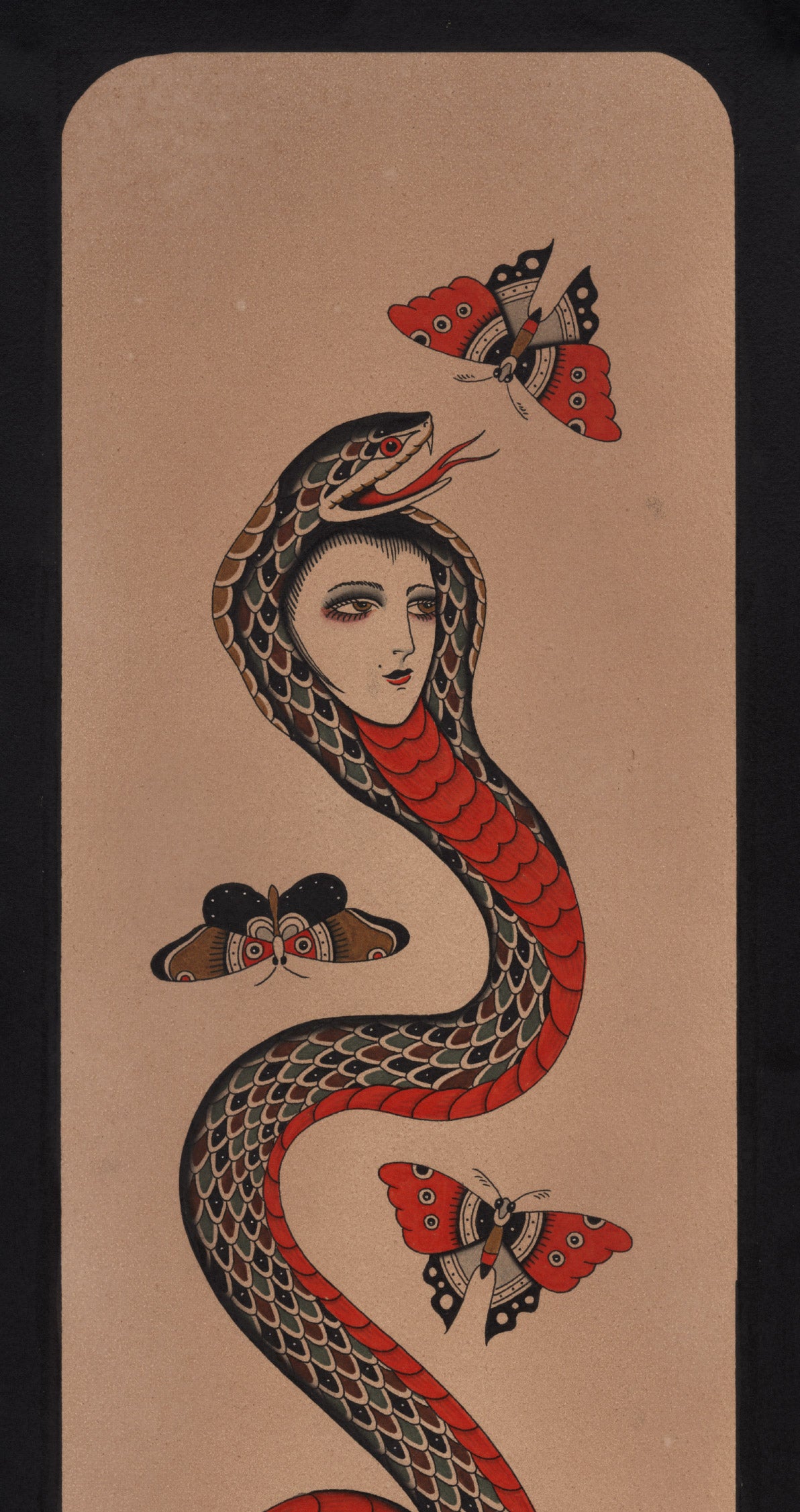 unique serpent art prints