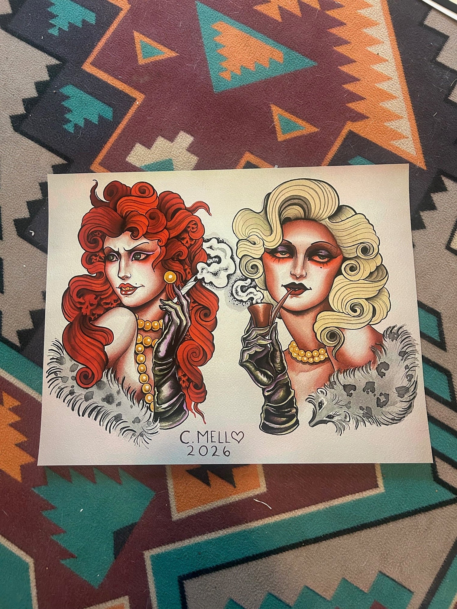 Court Mello - Smokin Flapper - PRESS PROOF