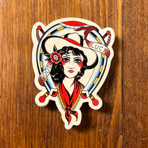 Lucky Gal Sticker