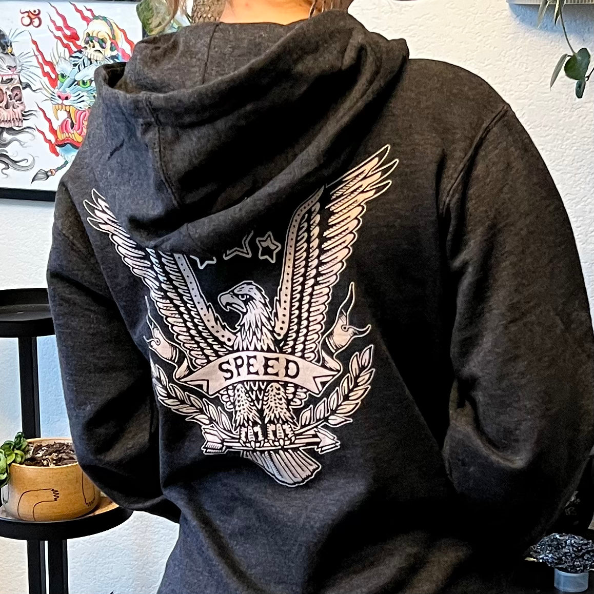 Speed Eagle Zip Hoodie 1