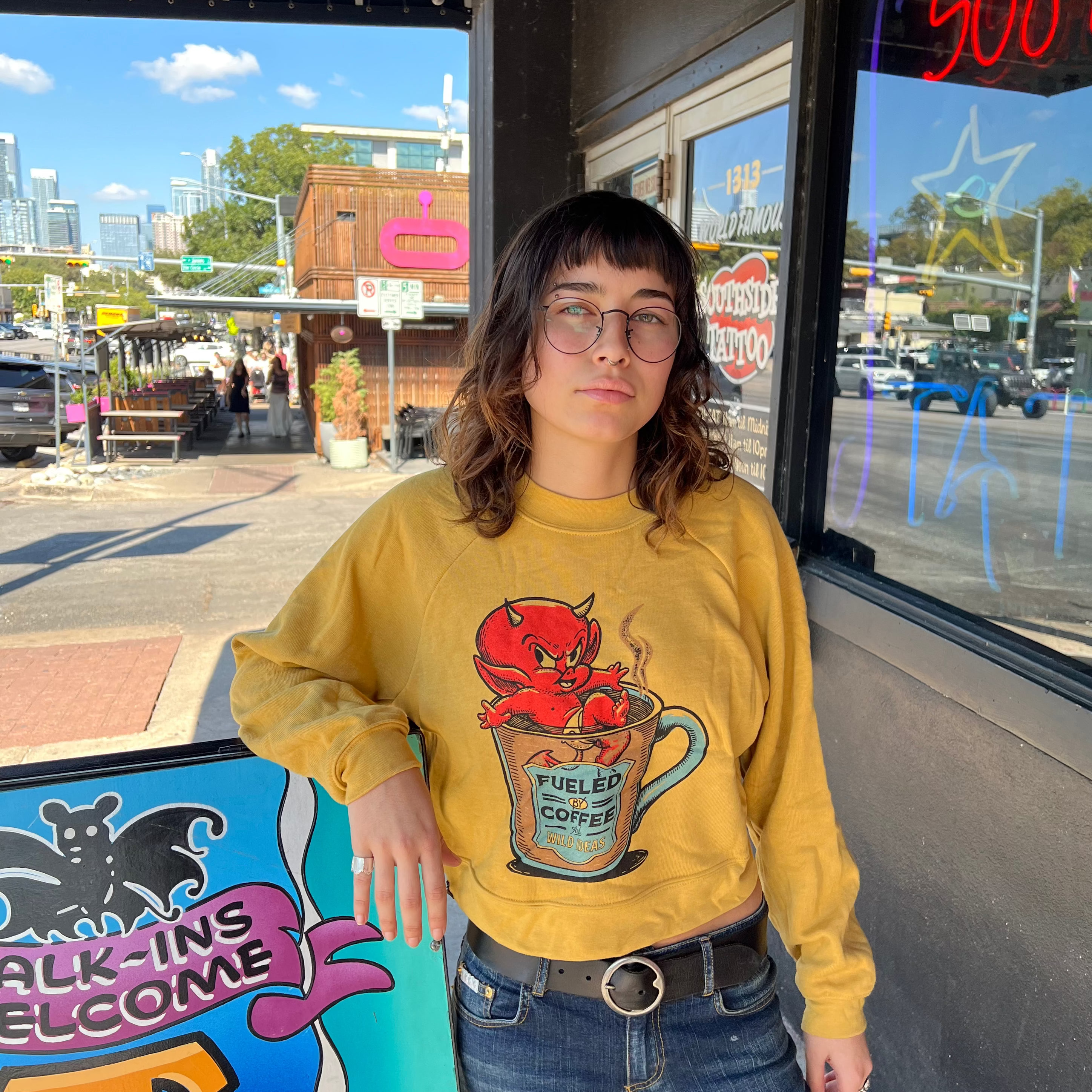 “Side view of Untitled Oct3_13-24 giclée print framed and hanging on wall.”