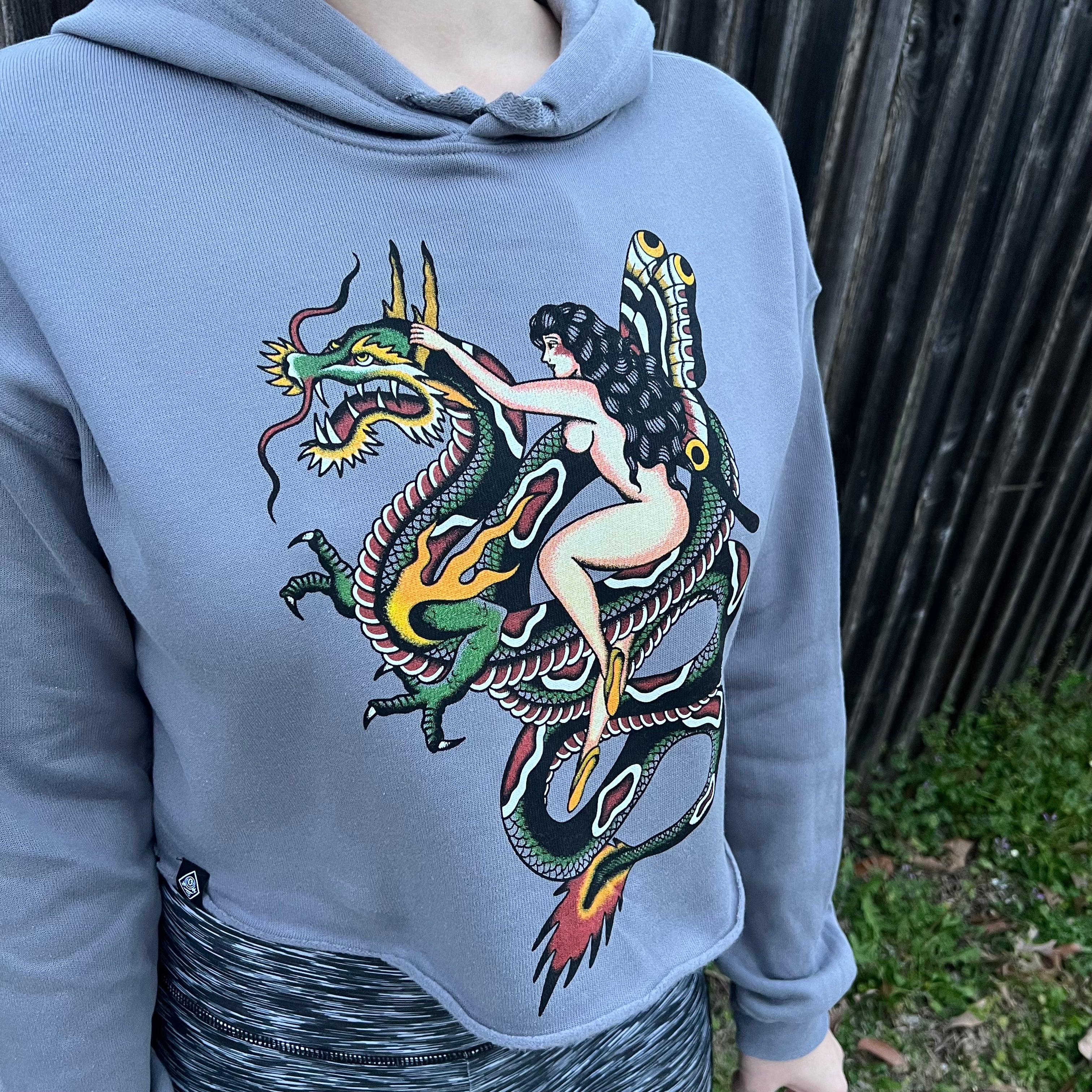 Dragon Ass Crop Hoodies