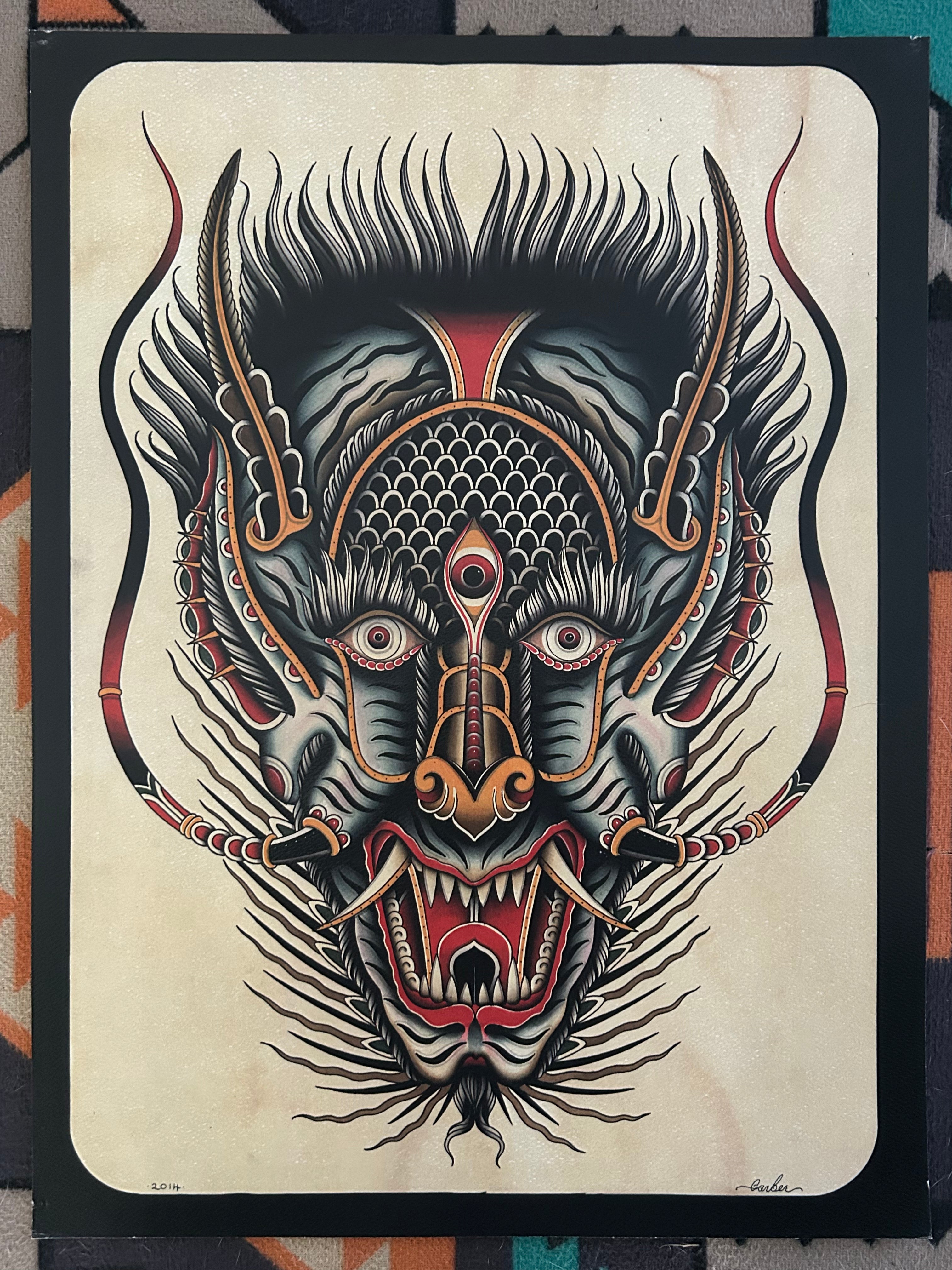 Demon print art