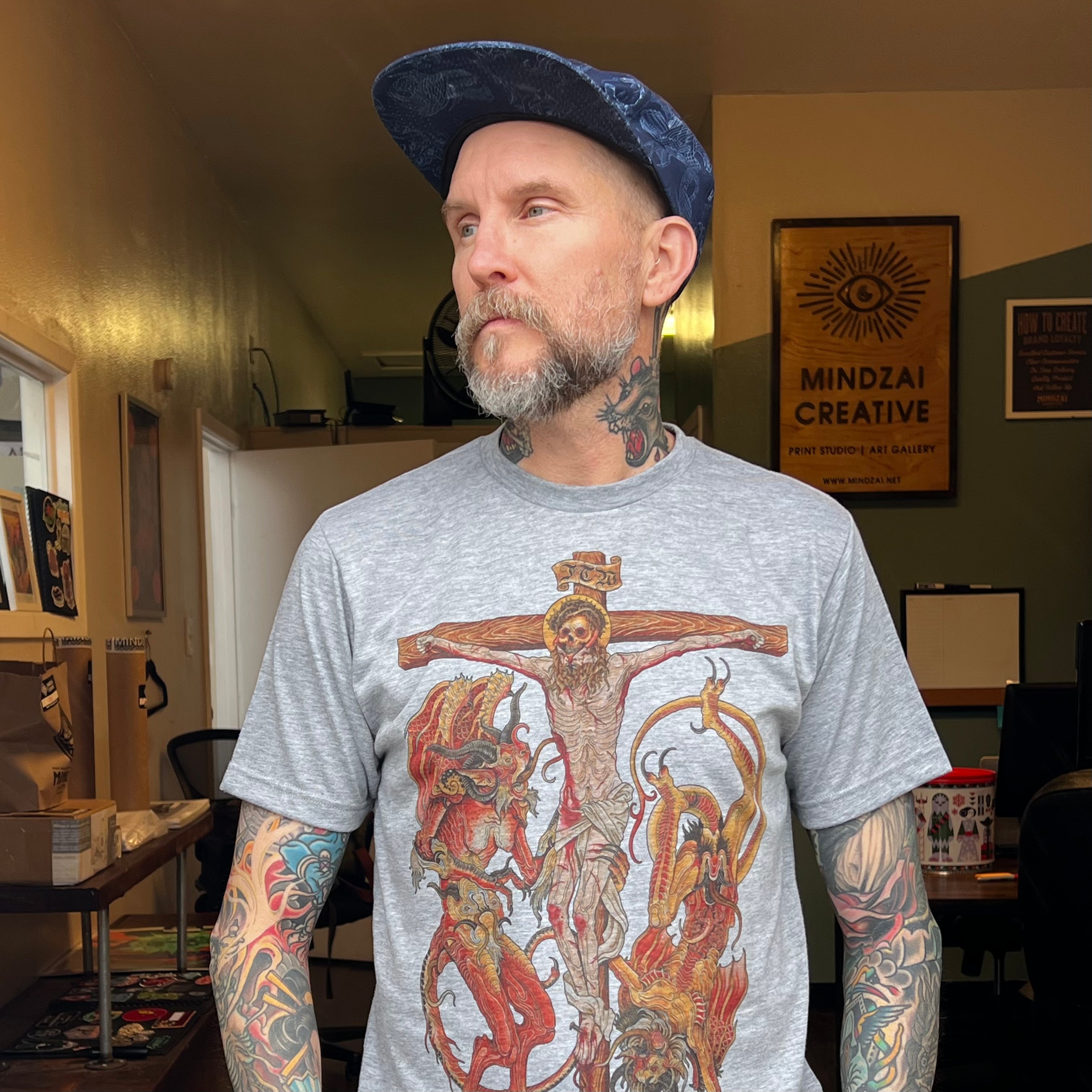 Unique Crucifix tee