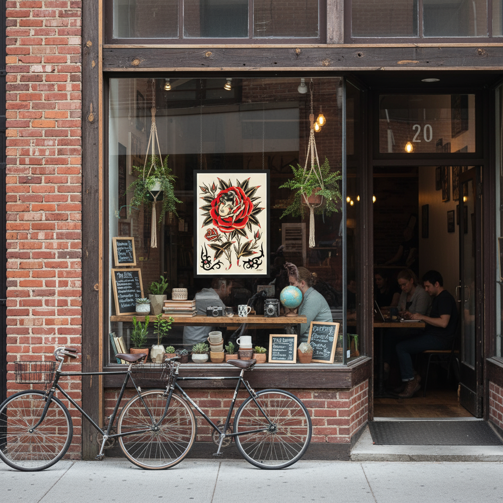 Close-up of the gentle tones in Gaia Leone’s “Donna Dentro Rosa.”