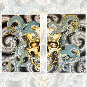Flying Tiger” giclée art print by Giacomo Pompei on white background.