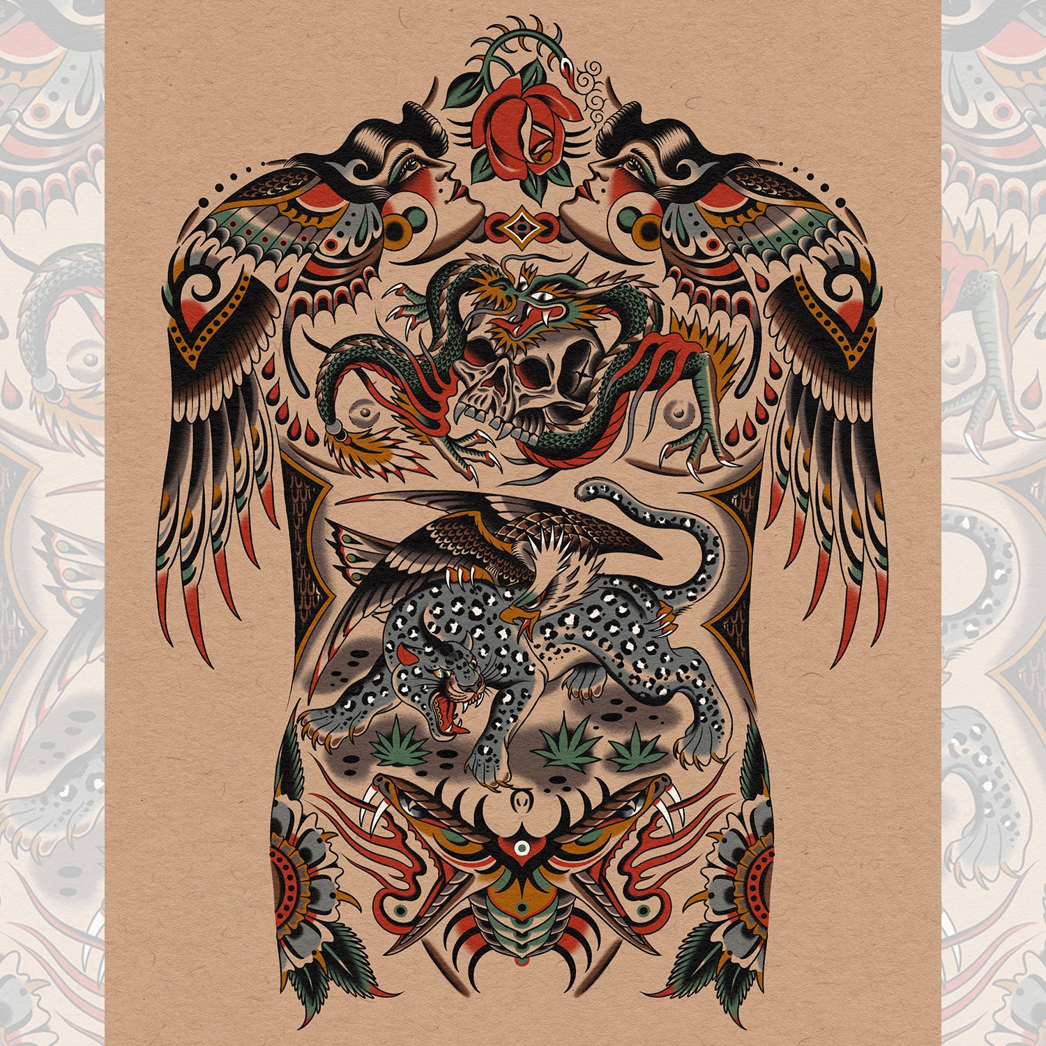 Full Frontal print by Clemens Hahn – full 13″×19″ front view.