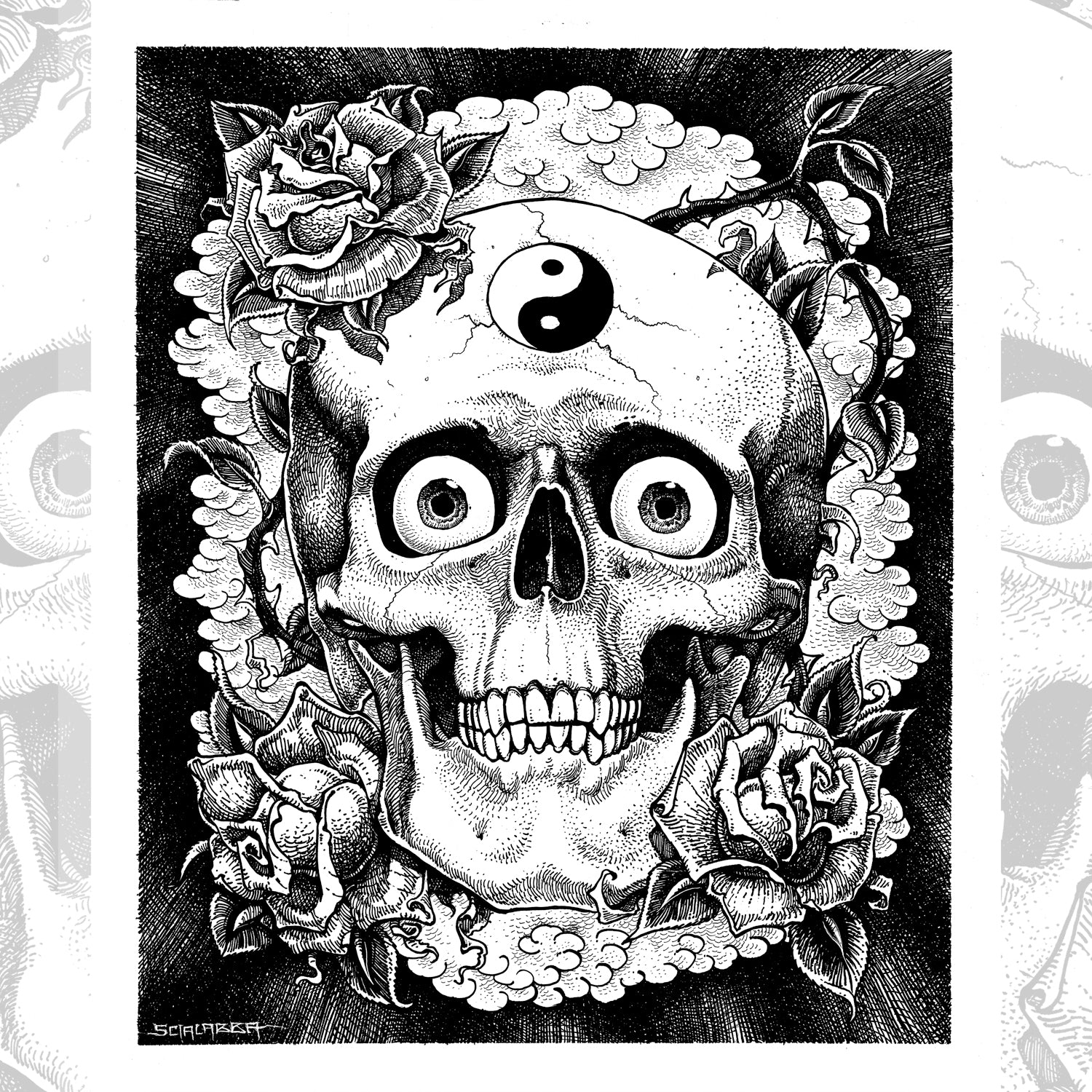 Claudio Scialabba - Teschio Ying Yang