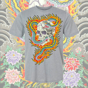 Close-up of Steven Skorjanec T-Shirt design – High-detail artwork printed via dye sublimation for a soft, worn-in look.