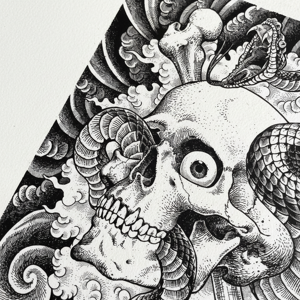 Claudio Scialabba - Teschio Serpente