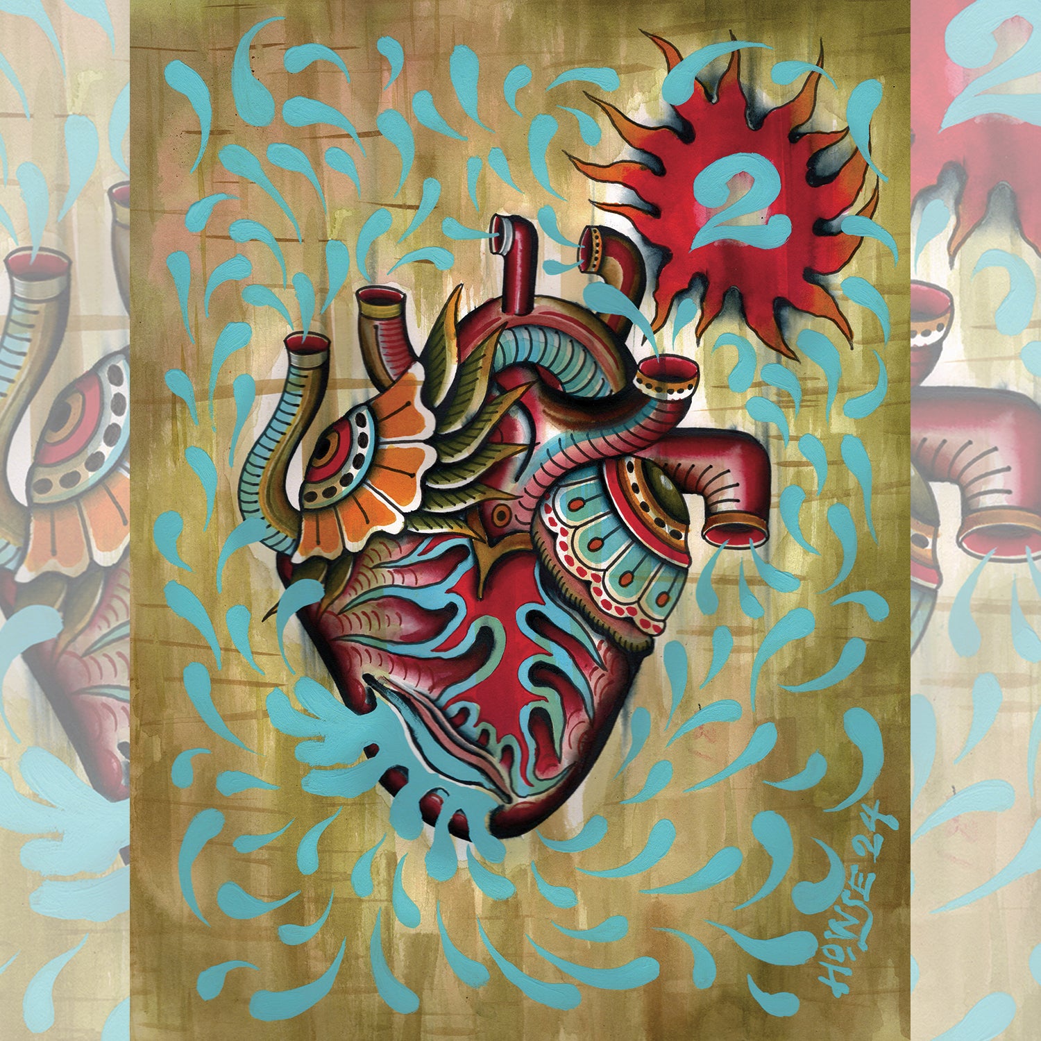 Second Heart – Limited Edition Tattoo-Inspired Artwork – Mindzai
