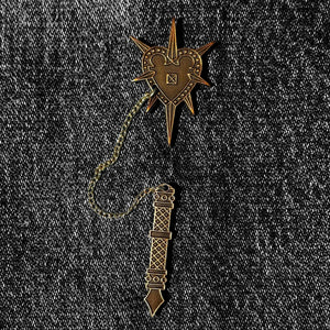 Heart Mace Pin 1