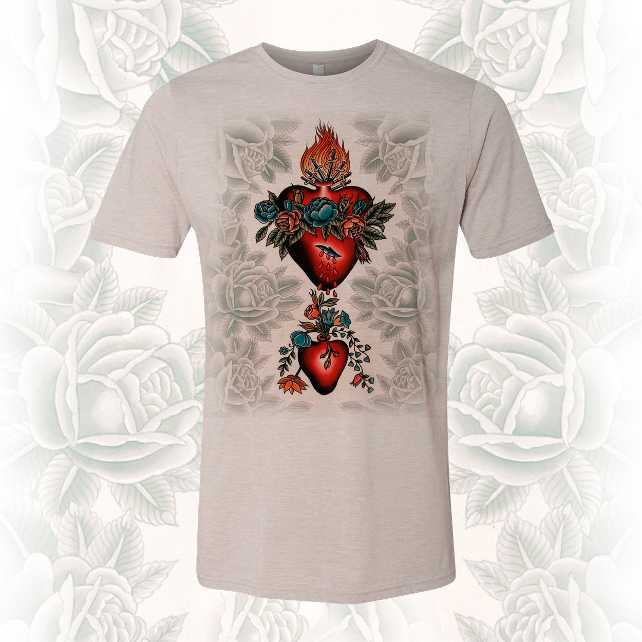 religious heart t-shirt