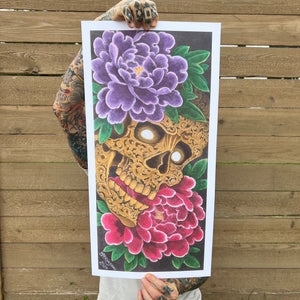peony tattoo art