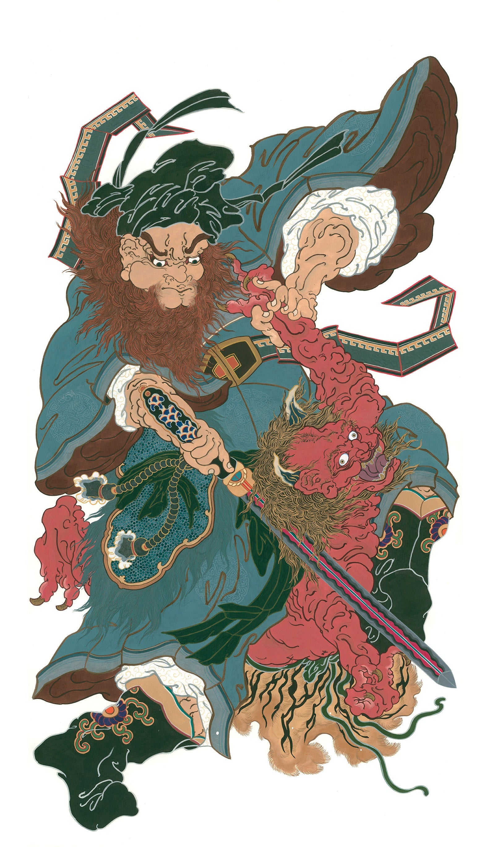 Shoki watercolor