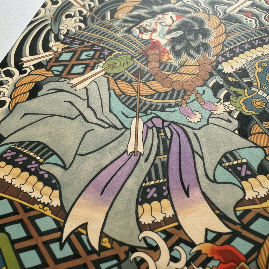 TAIRA NO TOMOMORI Tattoo Art Print | Mattia Neromorte – Mindzai