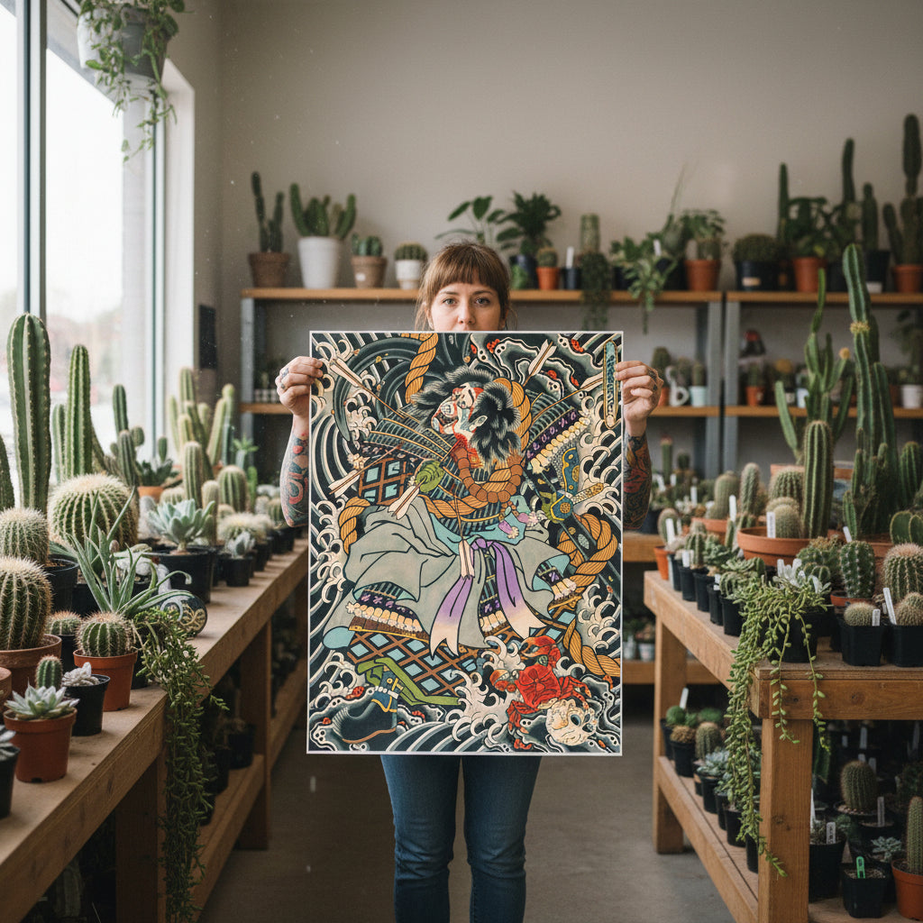 TAIRA NO TOMOMORI Tattoo Art Print | Mattia Neromorte – Mindzai