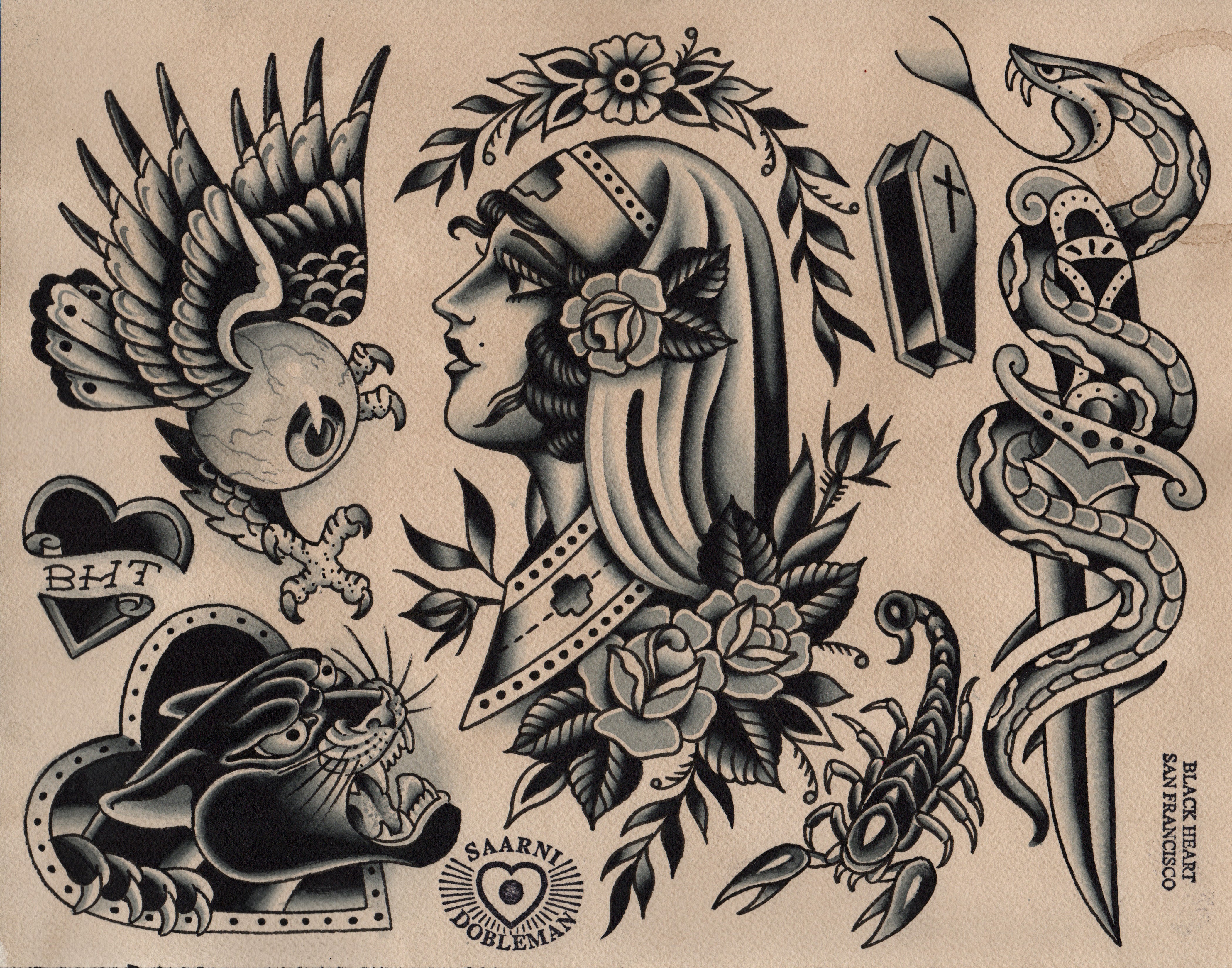 Tattoo art prints