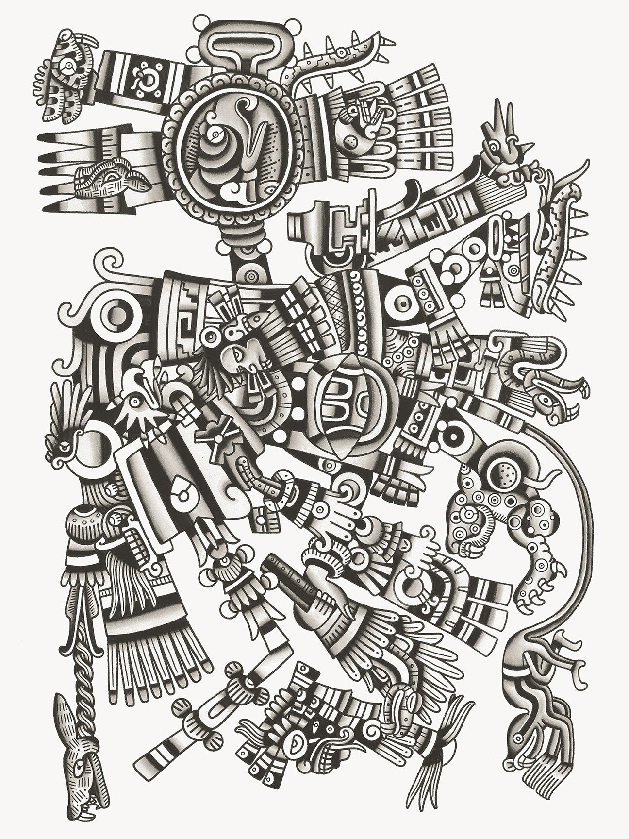 Mesoamerican deity art