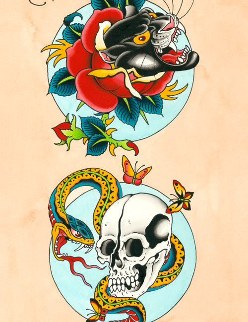 Panther Snake Skull artwork