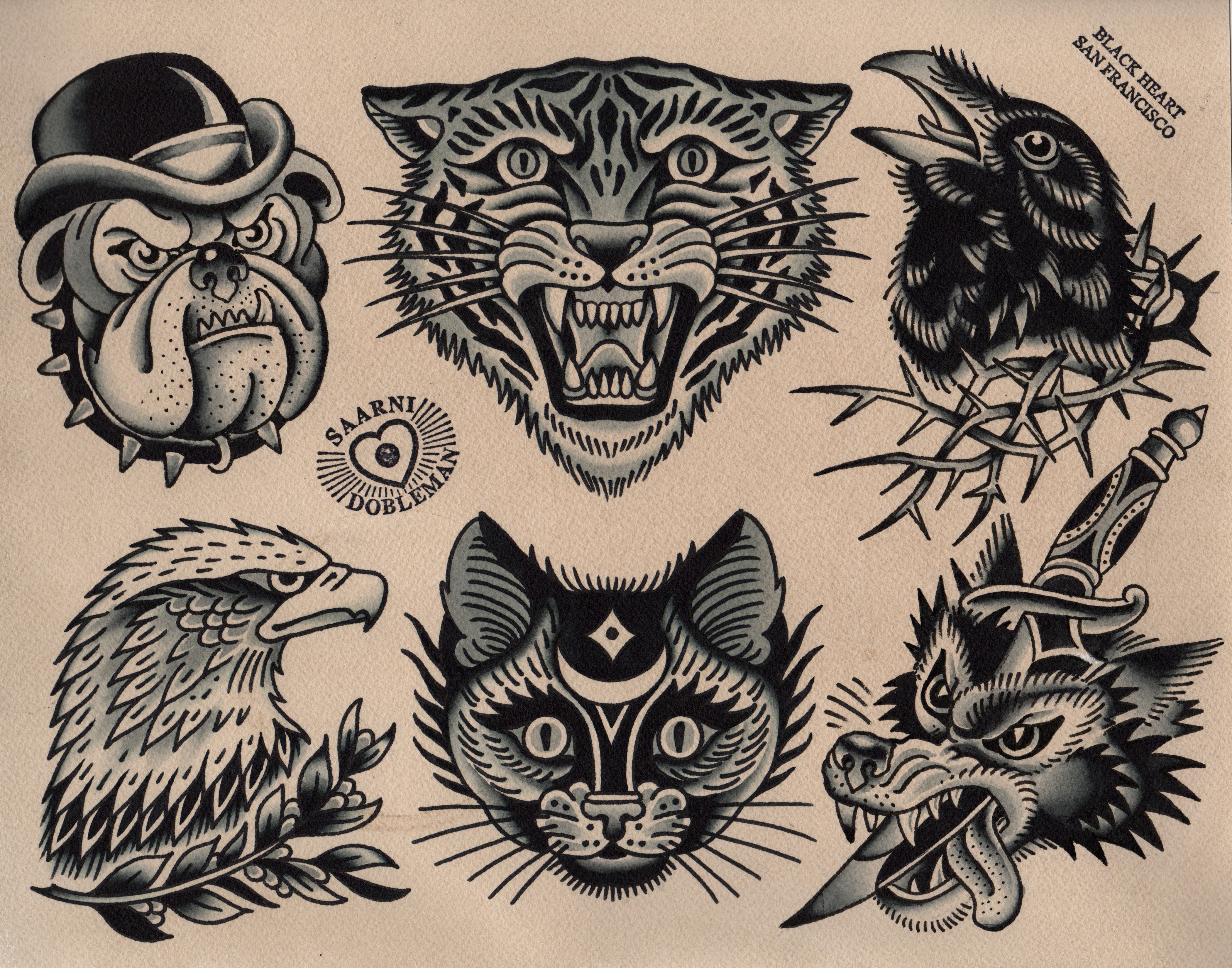 Animal set artwork
