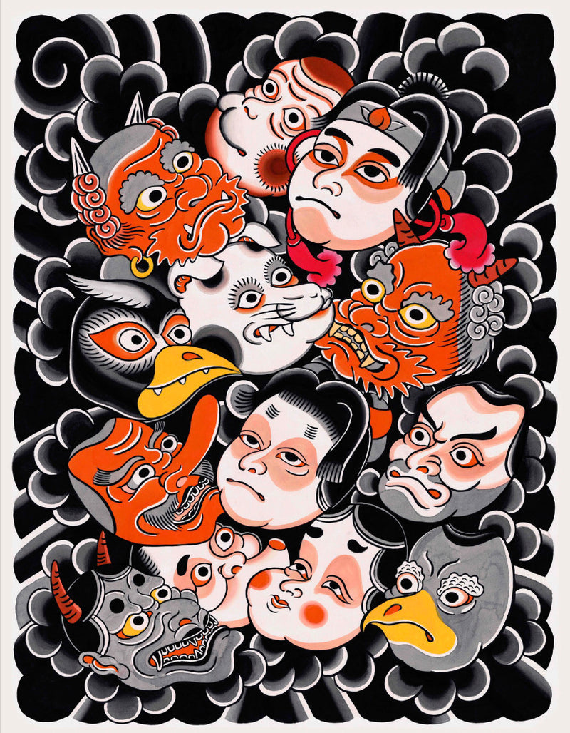 Lorenzo Rossi - "Kabuki Heads"