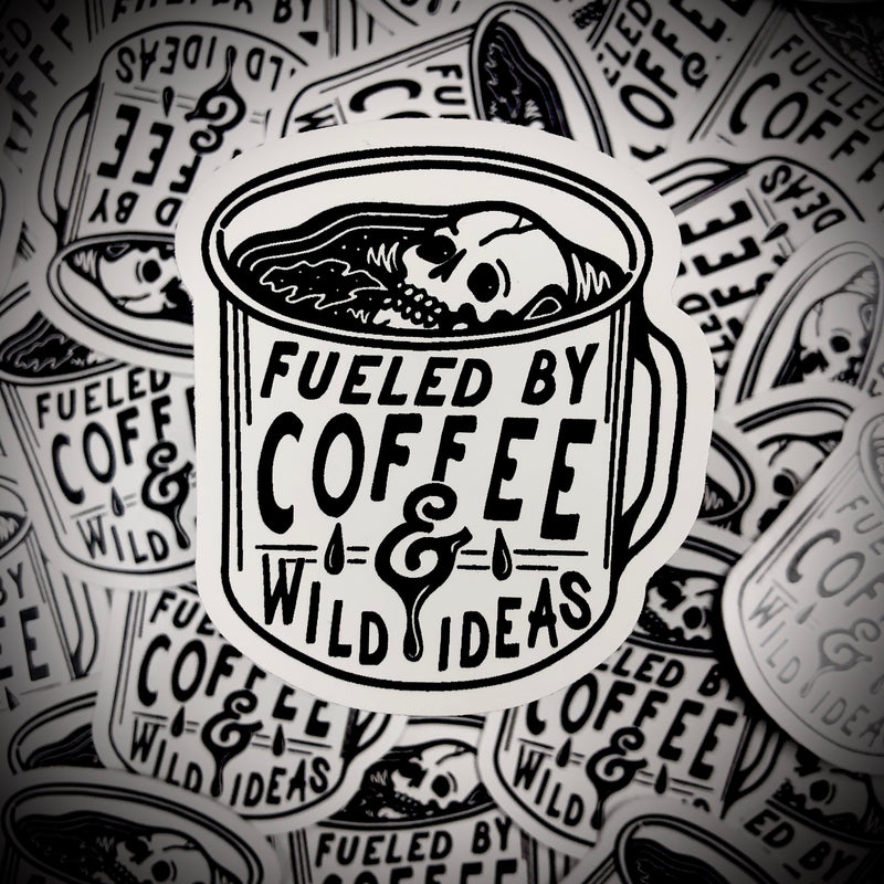 Coffee And Wild Ideas Sticker