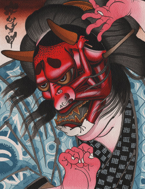 Traditional tattoo art print