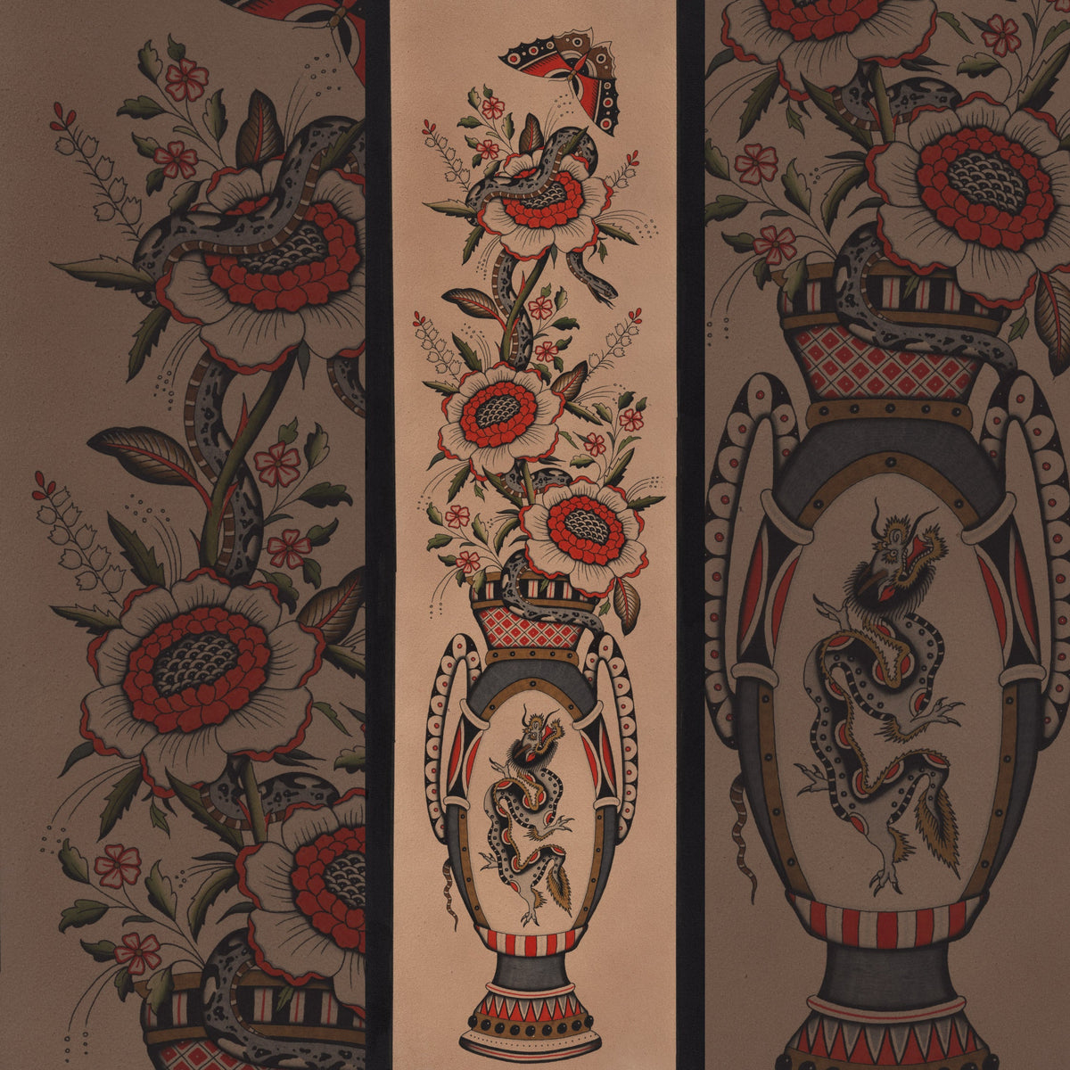 🗨️ Press Proof of Jon Garber - "Dragon Vase"