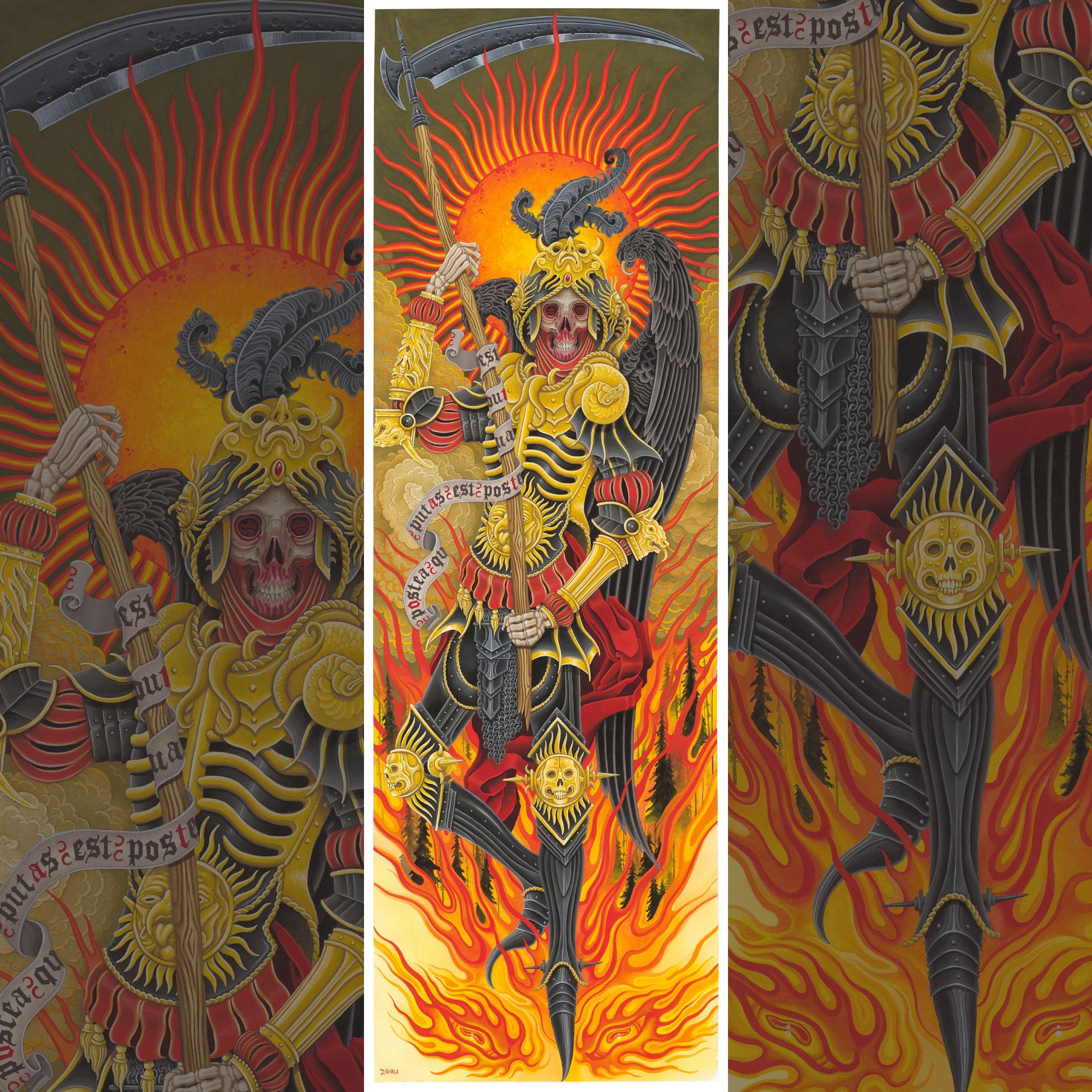 Derek Noble - "Reaper Panel" 11.75" x 35.75" Press Proof