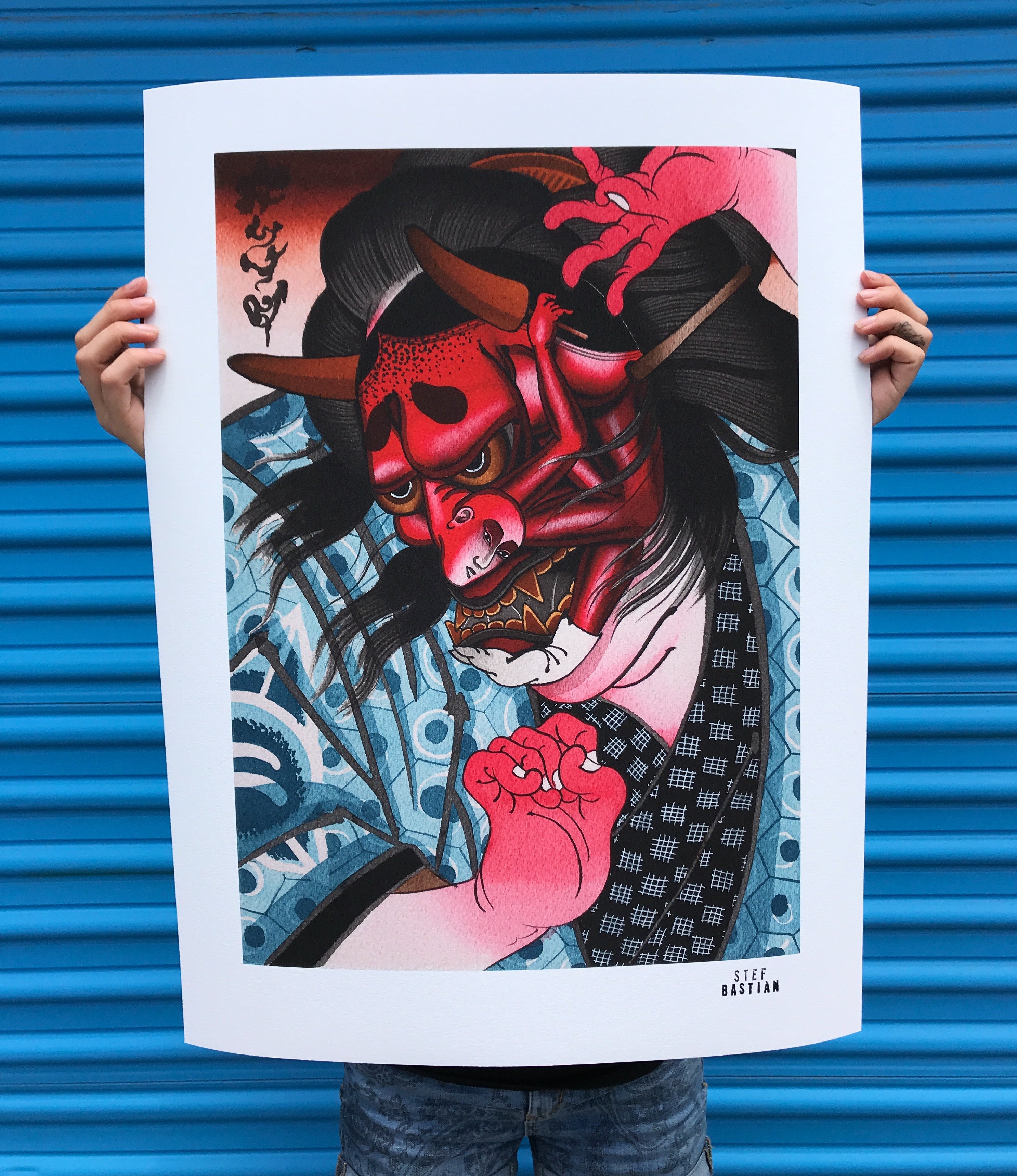 Japanese warrior giclée print